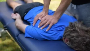 Getting rid of troublesome “knots” around the shoulder blades and upper back. Trigger point therapy and various massage techniques are effective here.